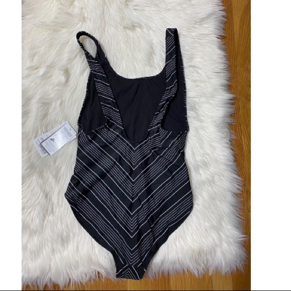 Athleta Chevron High Leg One Piece Swimsuit - Picture 3 of 5
